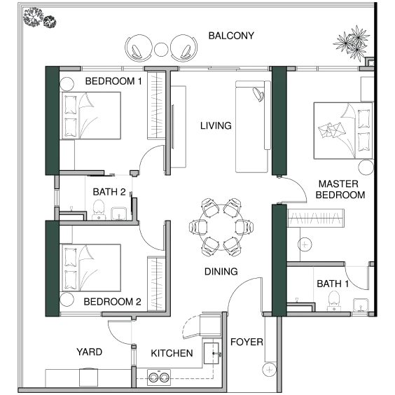 Lumina Type A floor plan